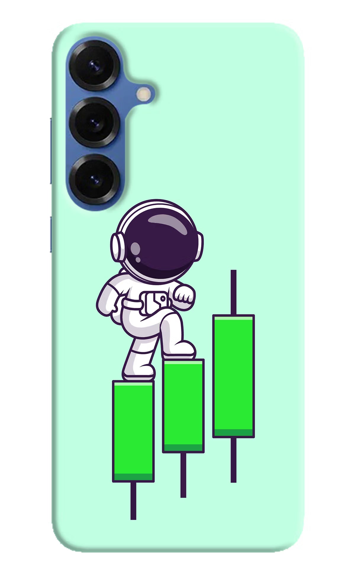 Astronaut Trader Samsung S25 Hard Case Back Cover by Casekaro