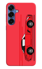 Red Velocity Samsung S25 Hard Case Back Cover by Casekaro