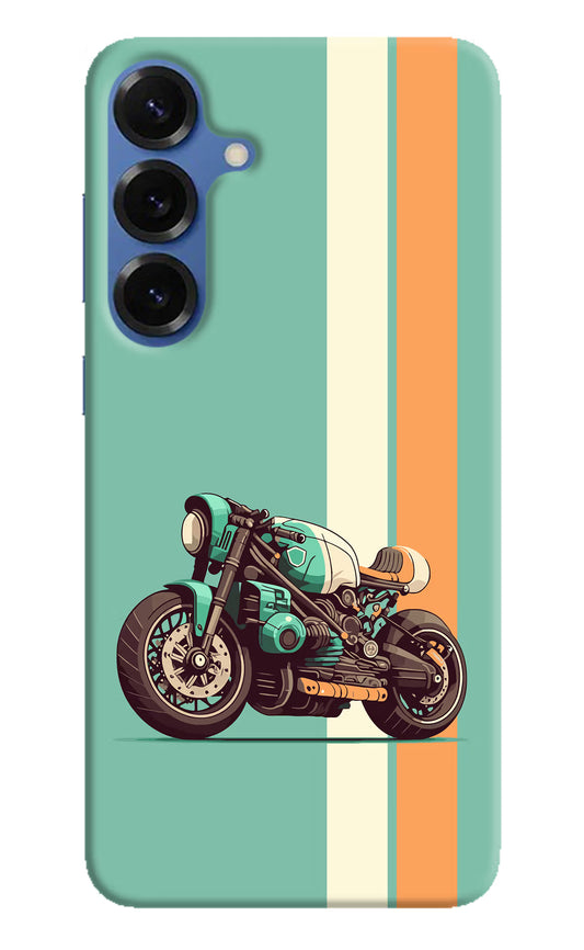 Striped Moto Drift Samsung S25 Hard Case Back Cover by Casekaro