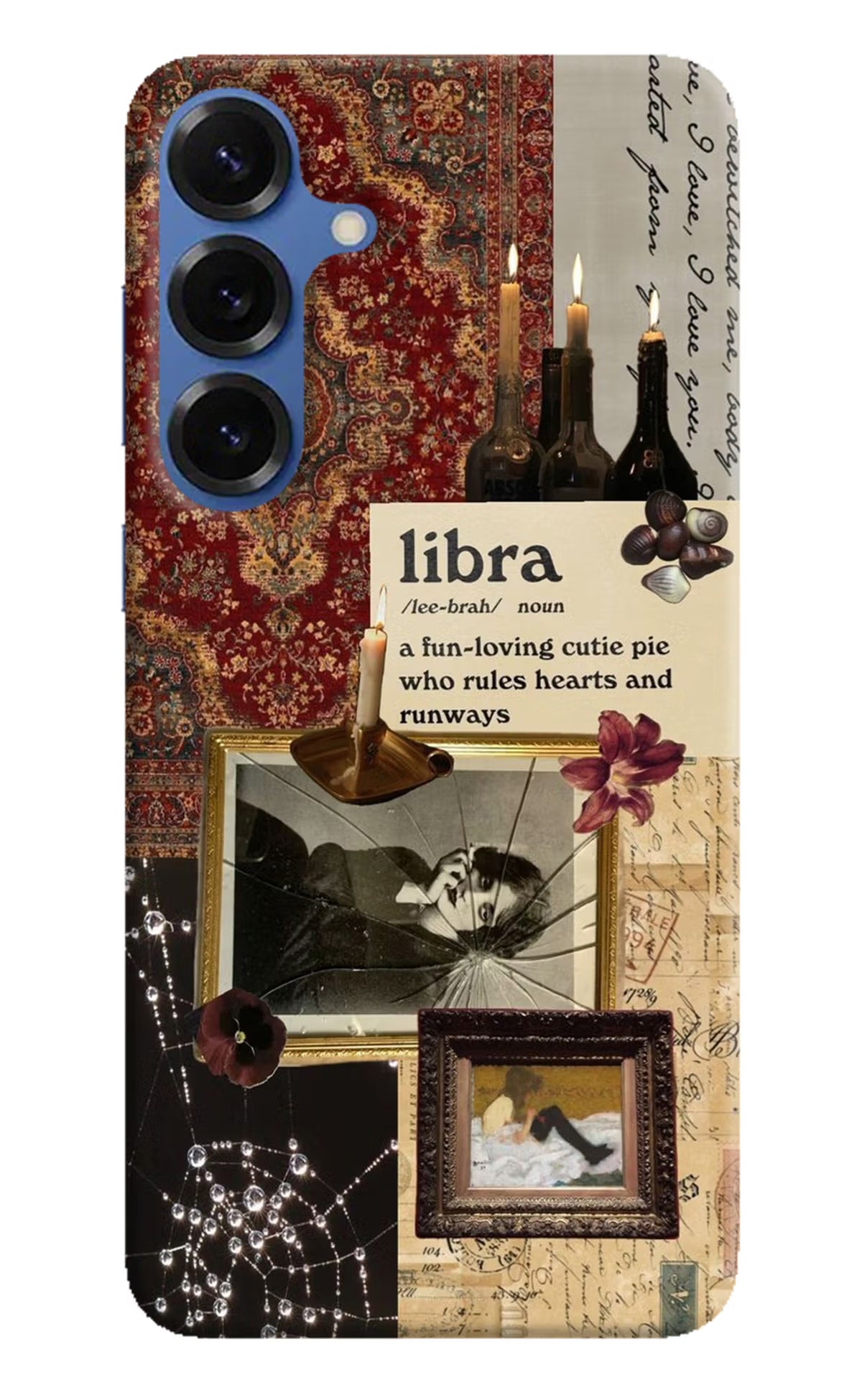 Libra Zodiac Samsung S25 Hard Case Back Cover by Casekaro