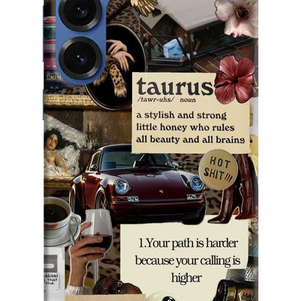 Taurus Zodiac Samsung S25 Hard Case Back Cover by Casekaro