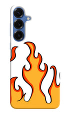 Fired Up – White Samsung S25 Hard Case Back Cover by Casekaro