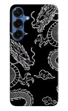 Twin Dragons Samsung S25 Hard Case Back Cover by Casekaro