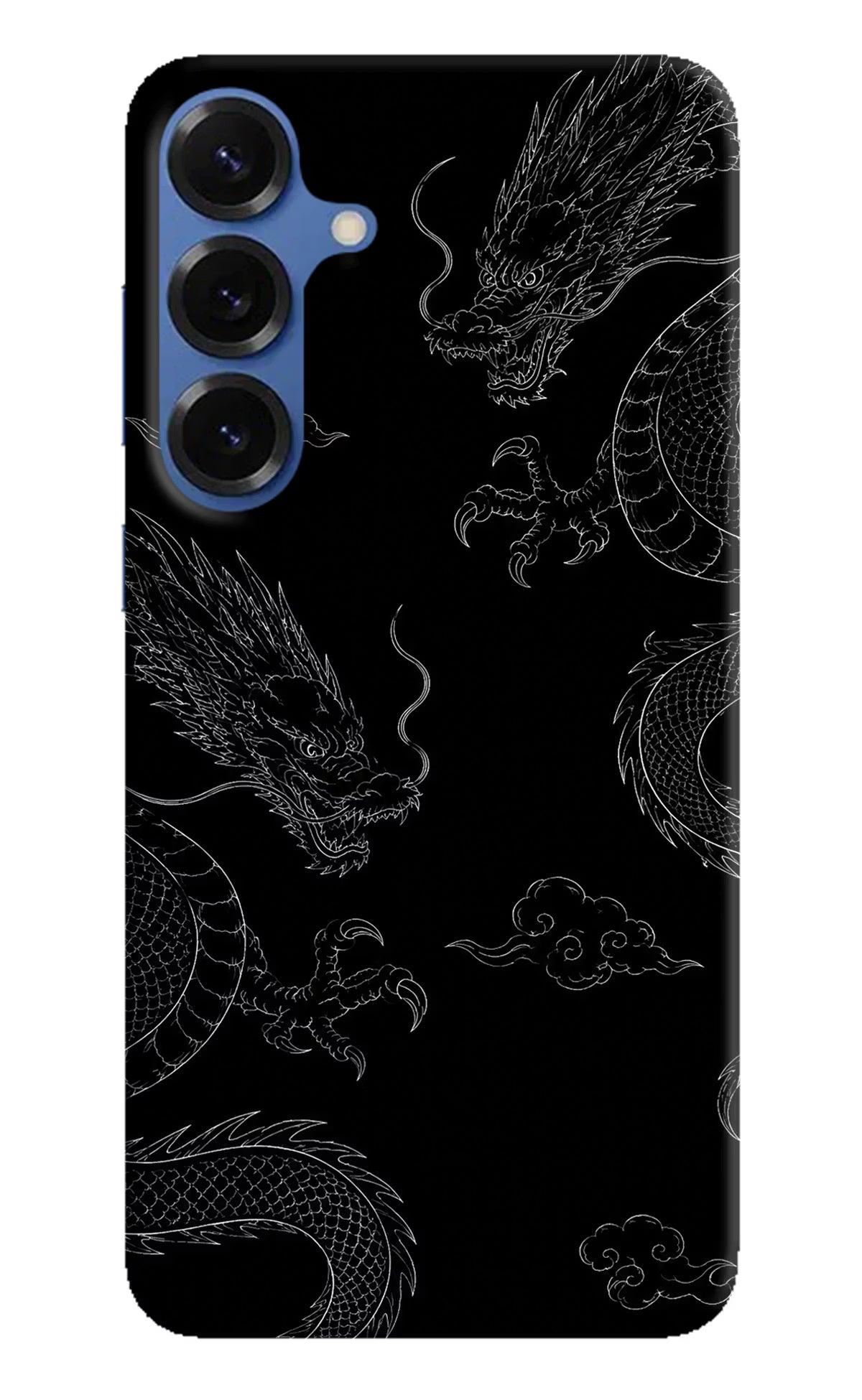 Twin Dragons Samsung S25 Hard Case Back Cover by Casekaro