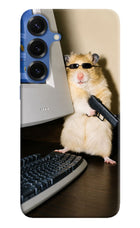 Hacker Hamster Samsung S25 Hard Case Back Cover by Casekaro
