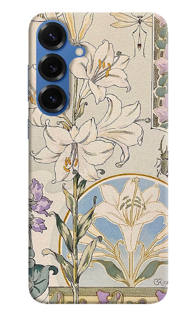 White Lily Samsung S25 Hard Case Back Cover by Casekaro