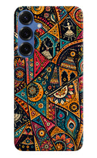Folk Print Samsung S25 Hard Case Back Cover by Casekaro