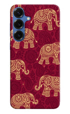 Maroon Elephant Samsung S25 Back Cover