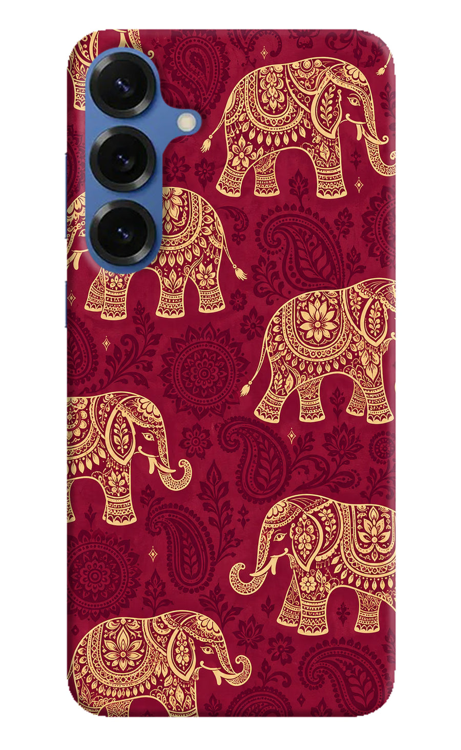 Maroon Elephant Samsung S25 Back Cover, Hard case