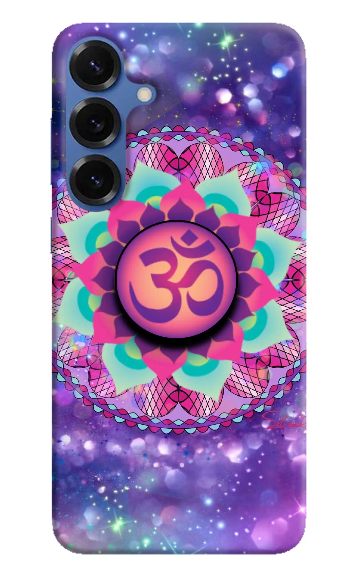 Om Purple Samsung S25 Pop Case by Casekaro