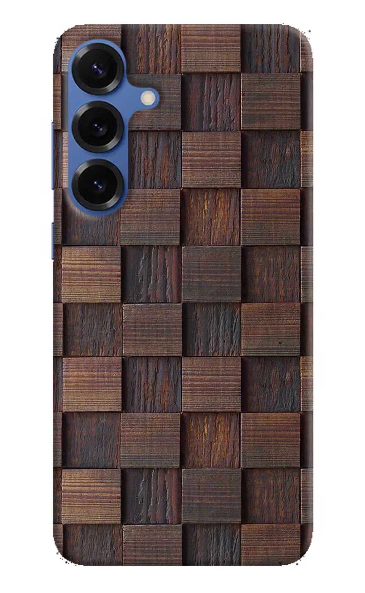 Wooden Cube Design Samsung S25 Plus Hard Case Back Cover by Casekaro
