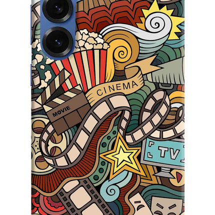 Cinema Abstract Samsung S25 Plus Hard Case Back Cover by Casekaro