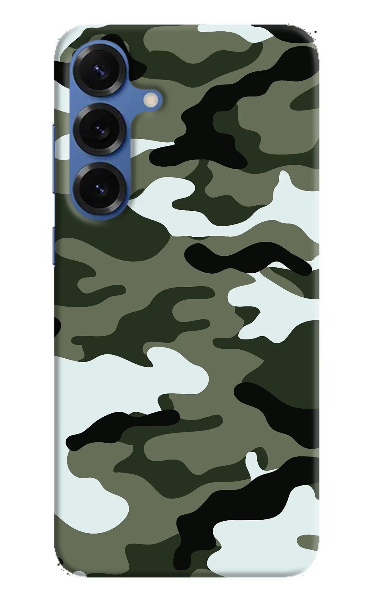 Camouflage Samsung S25 Plus Hard Case Back Cover by Casekaro