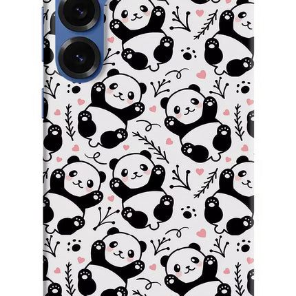 Cute Panda Samsung S25 Plus Hard Case Back Cover by Casekaro