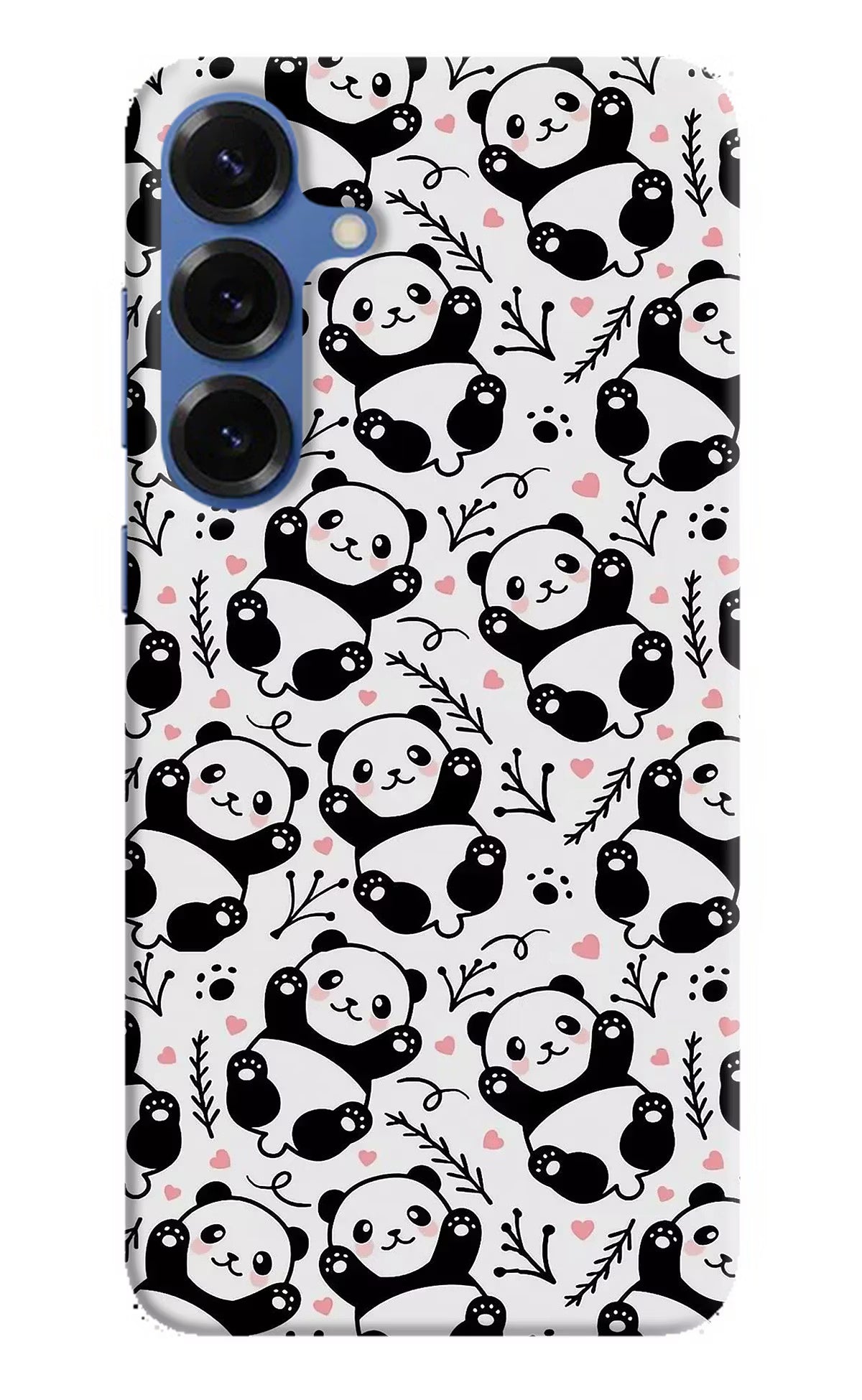 Cute Panda Samsung S25 Plus Hard Case Back Cover by Casekaro