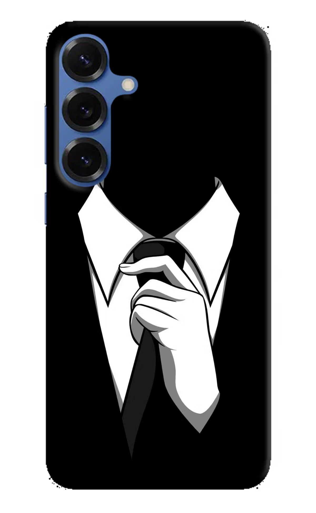 Black Tie Samsung S25 Plus Hard Case Back Cover by Casekaro