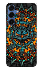 Angry Owl Art Samsung S25 Plus Hard Case Back Cover by Casekaro