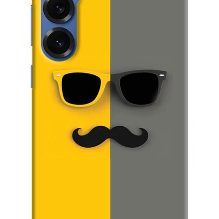 Sunglasses with Mustache Samsung S25 Plus Hard Case Back Cover by Casekaro