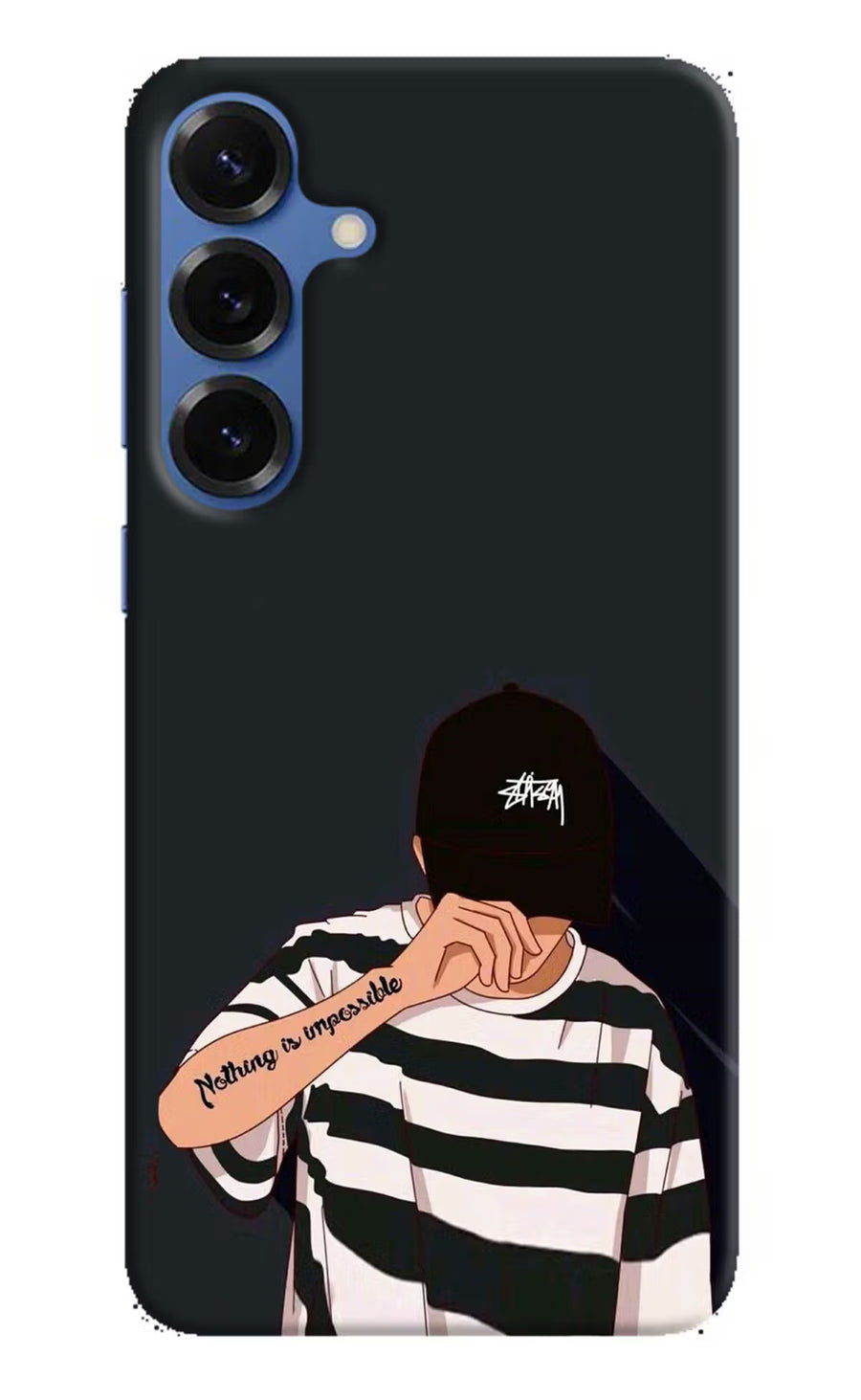 Aesthetic Boy Samsung S25 Plus Back Cover, Hard case
