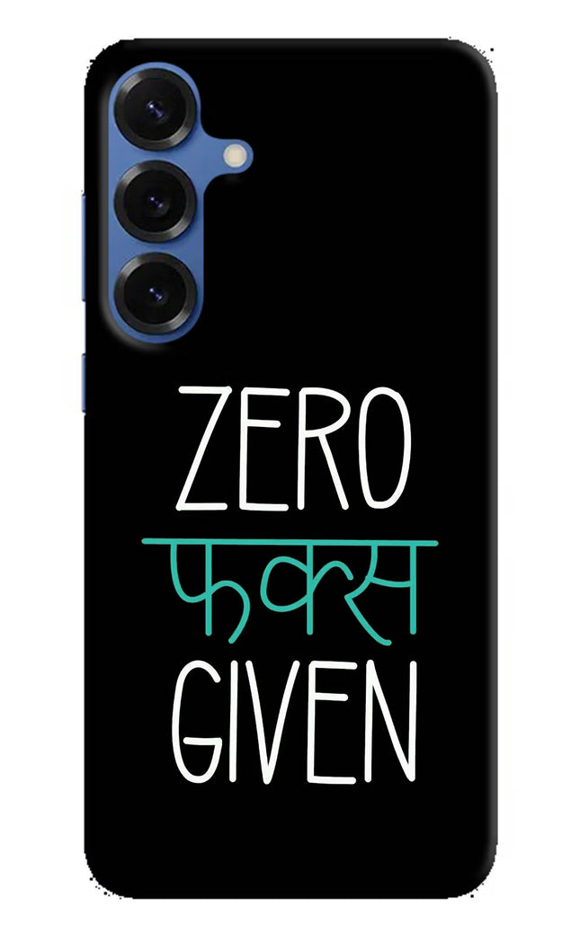 Zero Fucks Given Samsung S25 Plus Hard Case Back Cover by Casekaro