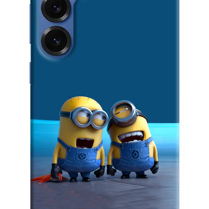 Minion Laughing Samsung S25 Plus Hard Case Back Cover by Casekaro