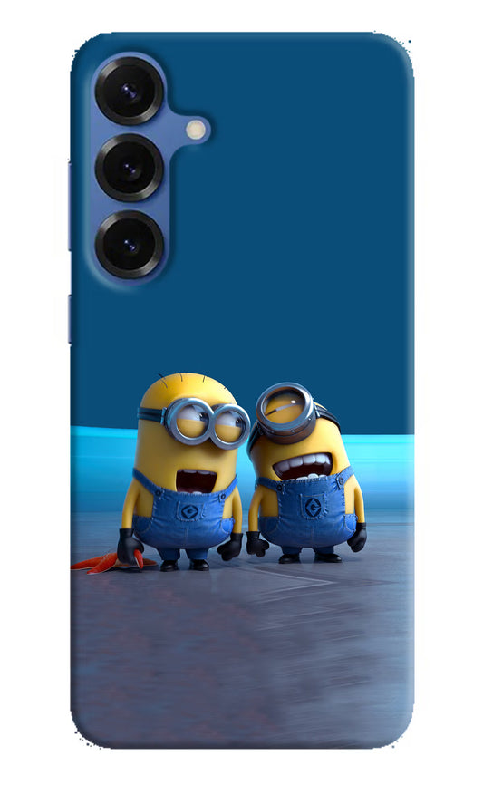 Minion Laughing Samsung S25 Plus Hard Case Back Cover by Casekaro