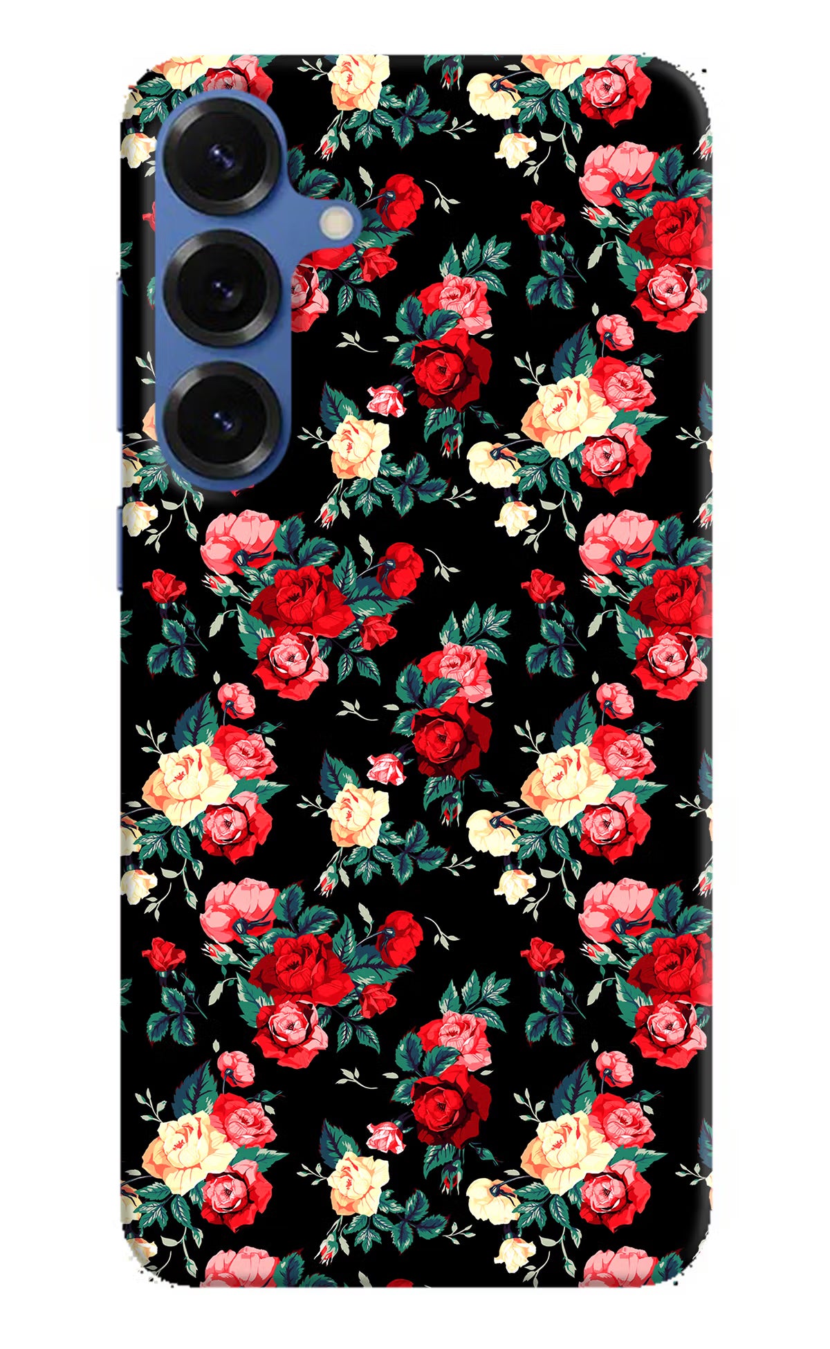 Rose Pattern Samsung S25 Plus Hard Case Back Cover by Casekaro