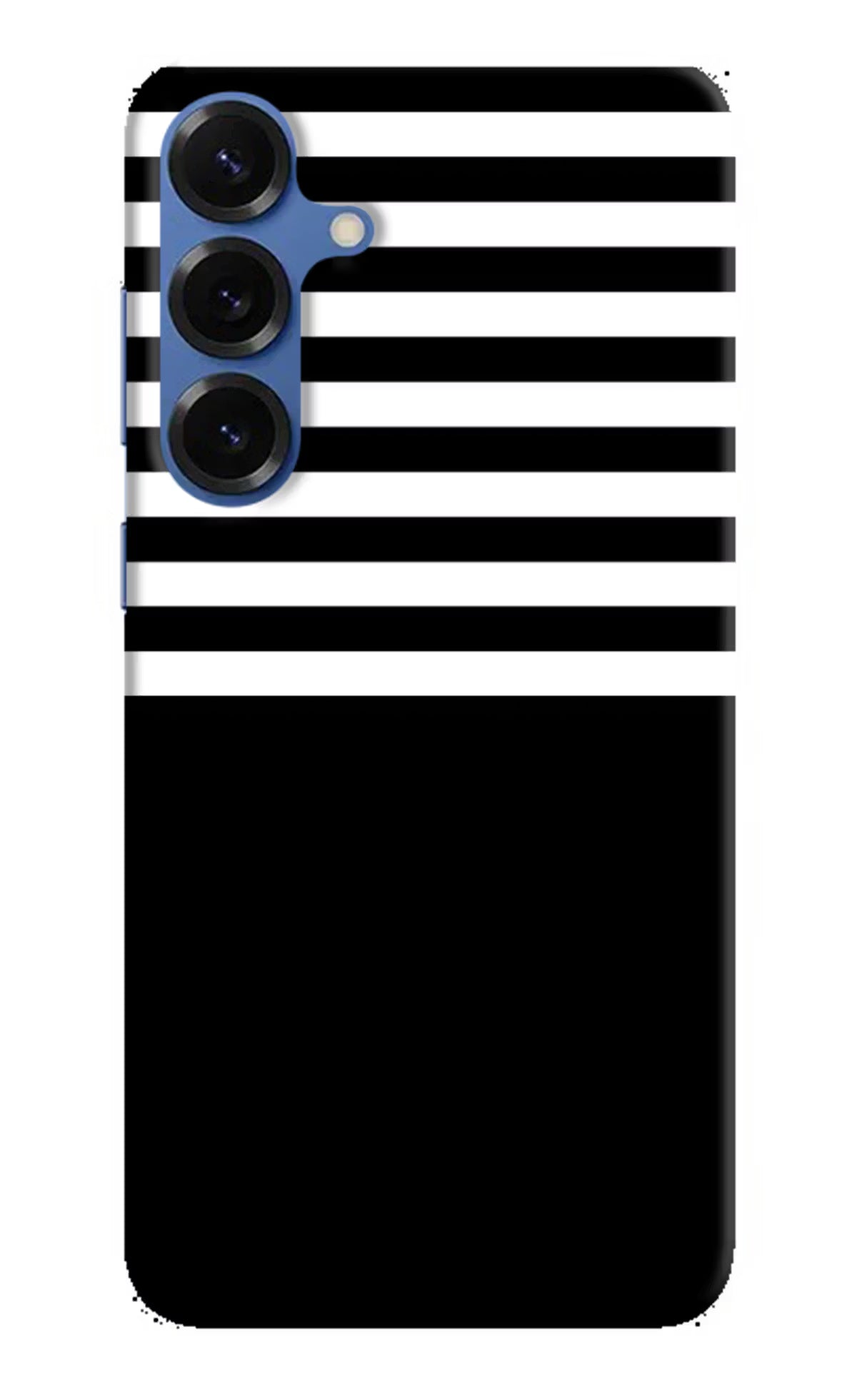 Black and White Print Samsung S25 Plus Hard Case Back Cover by Casekaro