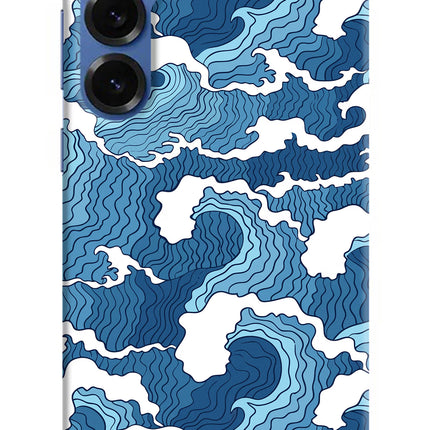 Blue Waves Samsung S25 Plus Hard Case Back Cover by Casekaro