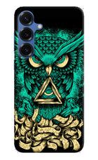 Green Owl Samsung S25 Plus Hard Case Back Cover by Casekaro