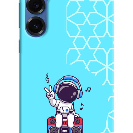 Cute Astronaut Chilling Samsung S25 Plus Hard Case Back Cover by Casekaro