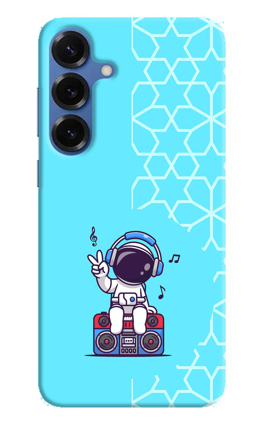 Cute Astronaut Chilling Samsung S25 Plus Hard Case Back Cover by Casekaro