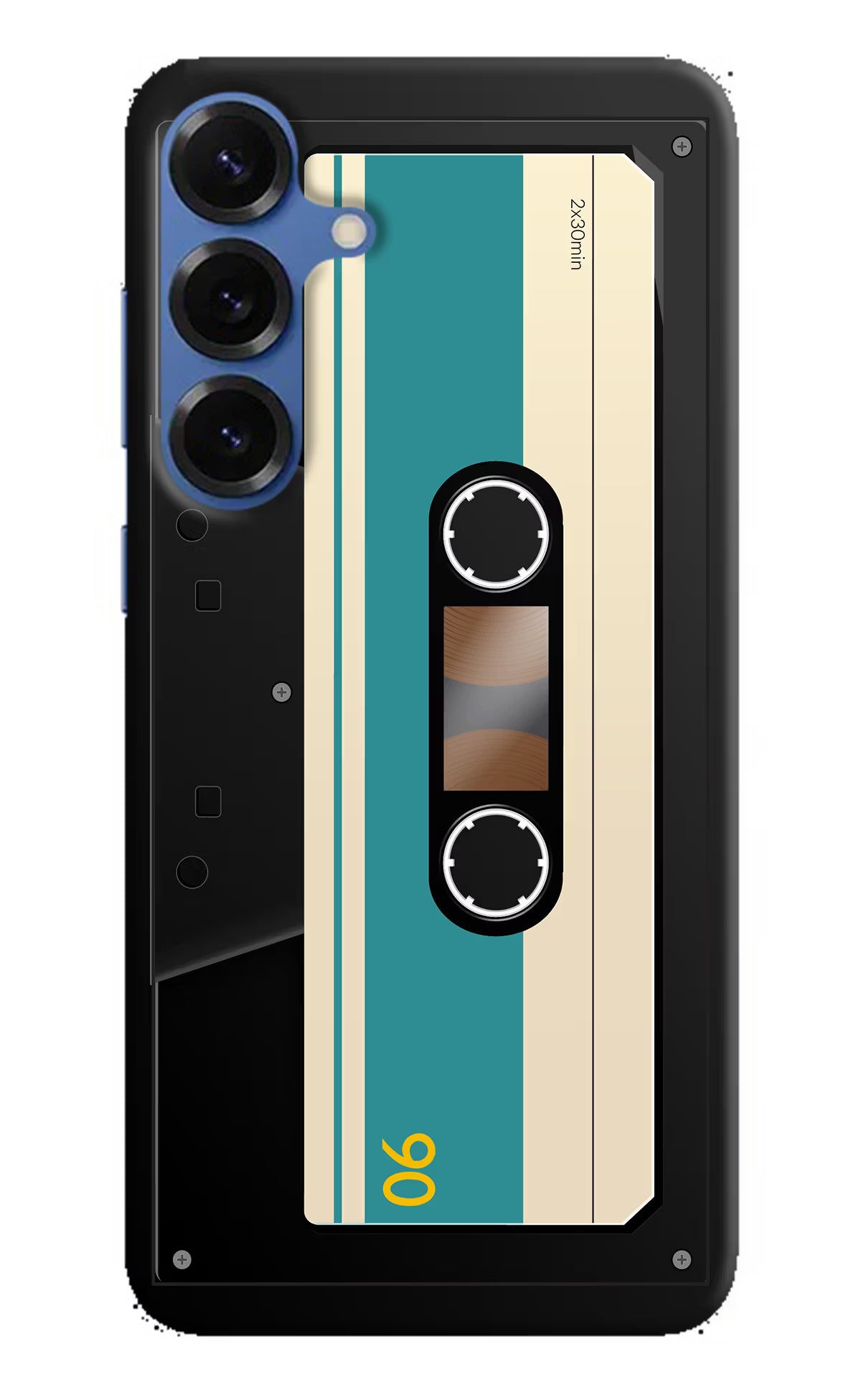 Cassette Samsung S25 Plus Hard Case Back Cover by Casekaro