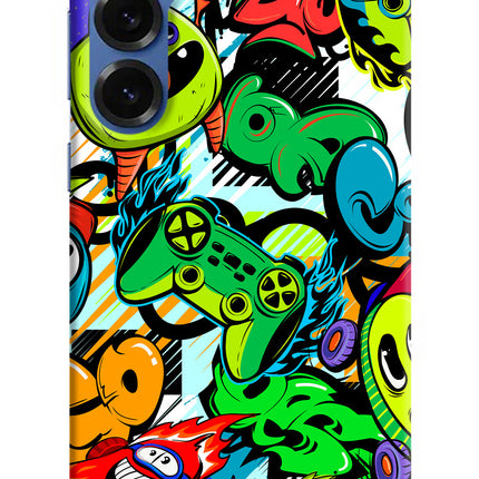 Game Doodle Samsung S25 Plus Hard Case Back Cover by Casekaro
