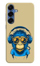 Monkey Headphone Samsung S25 Plus Hard Case Back Cover by Casekaro