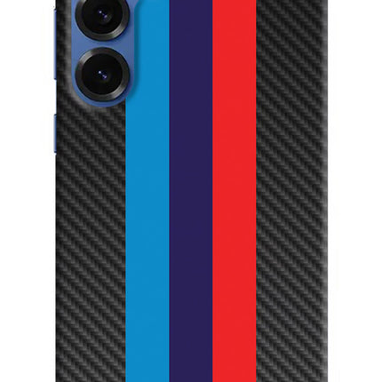 BMW Stripes Pattern Samsung S25 Plus Hard Case Back Cover by Casekaro