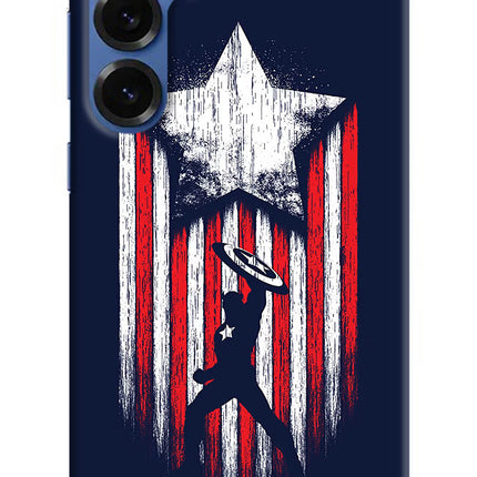 Captain America Marvel Art Samsung S25 Plus Hard Case Back Cover by Casekaro