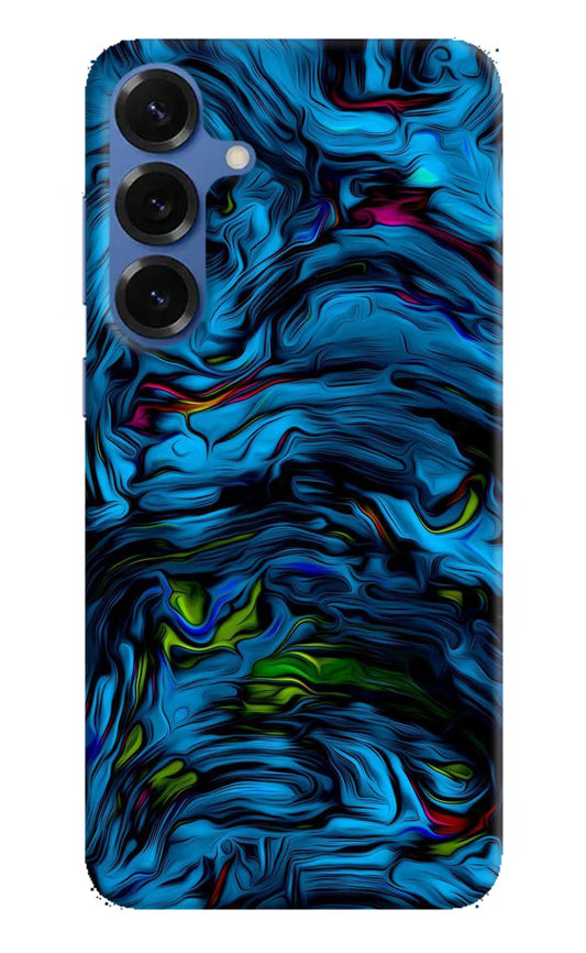 Dark Blue Abstract Samsung S25 Plus Hard Case Back Cover by Casekaro