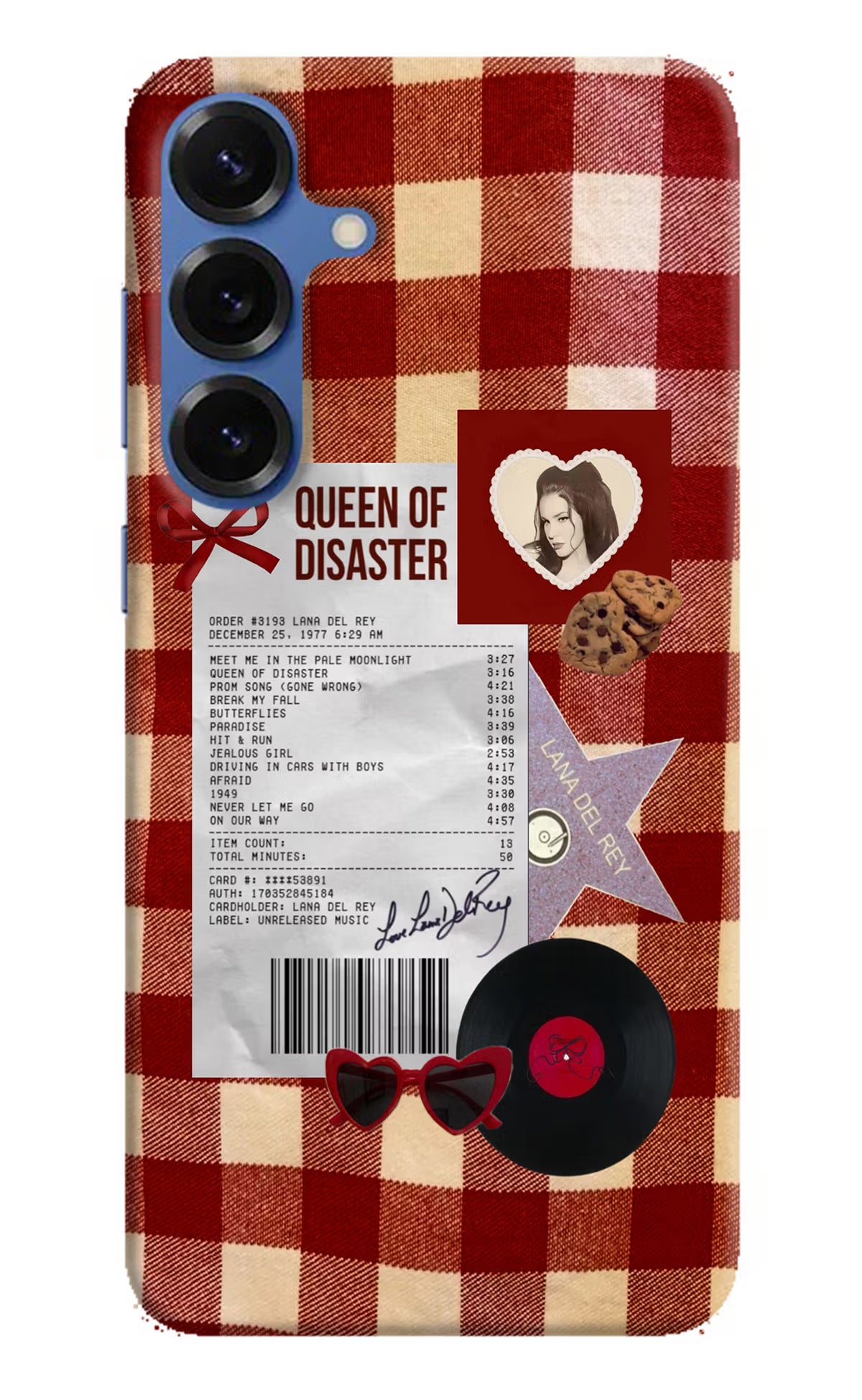 Queen of Disaster Samsung S25 Plus Hard Case Back Cover by Casekaro