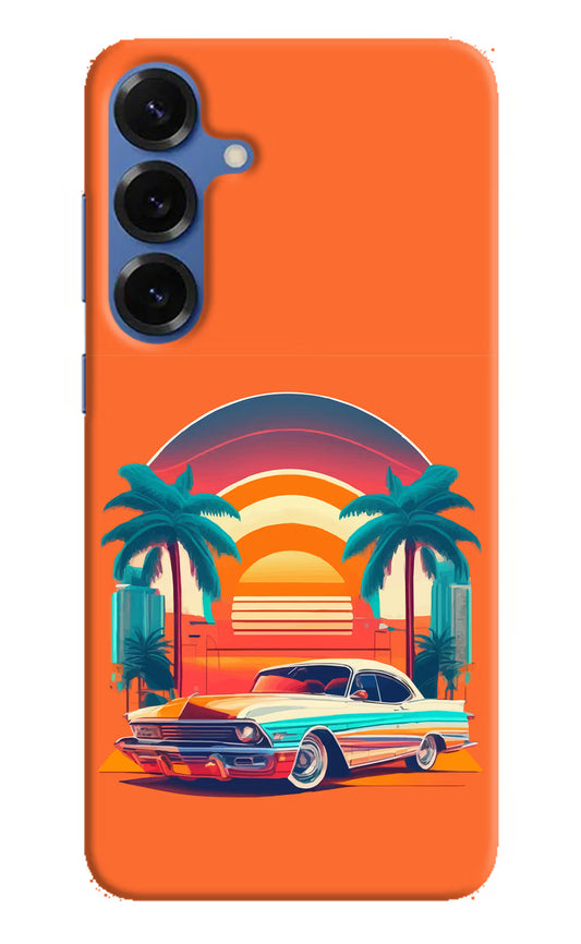 Palm Drive 80s Samsung S25 Plus Hard Case Back Cover by Casekaro