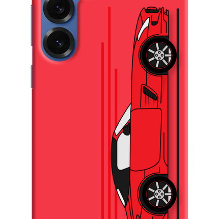 Red Velocity Samsung S25 Plus Hard Case Back Cover by Casekaro