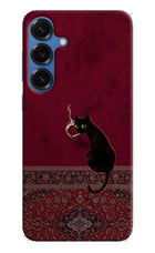 Midnight Cat Samsung S25 Plus Hard Case Back Cover by Casekaro