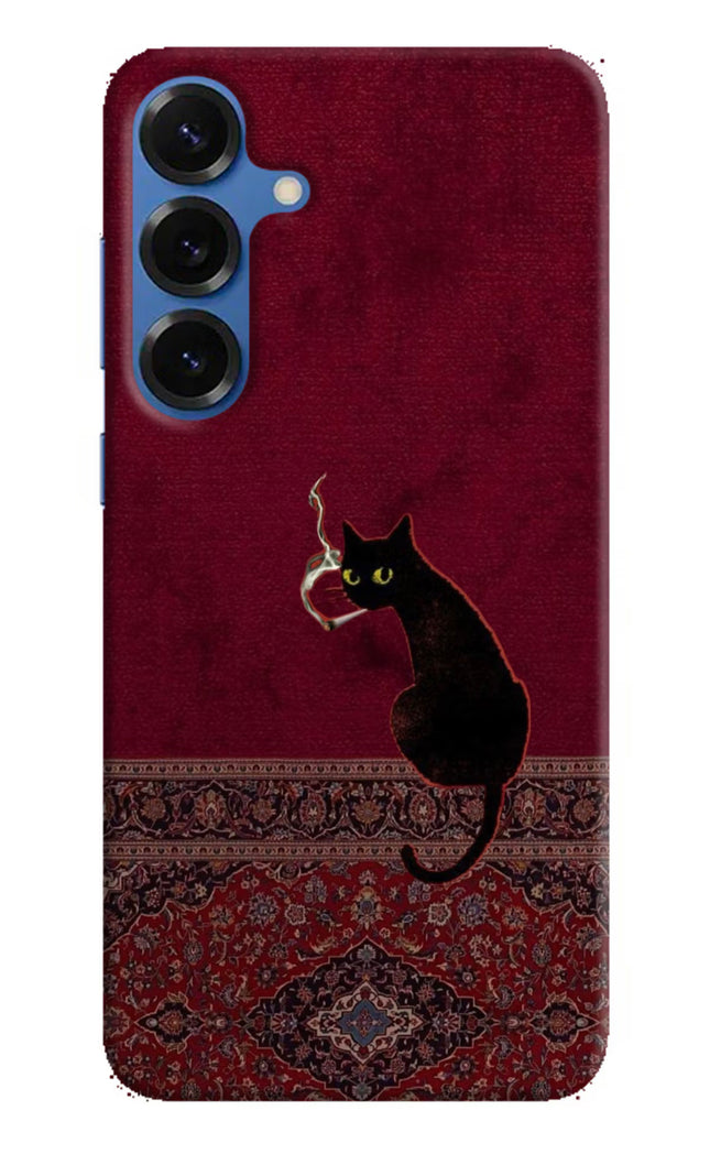 Midnight Cat Samsung S25 Plus Hard Case Back Cover by Casekaro