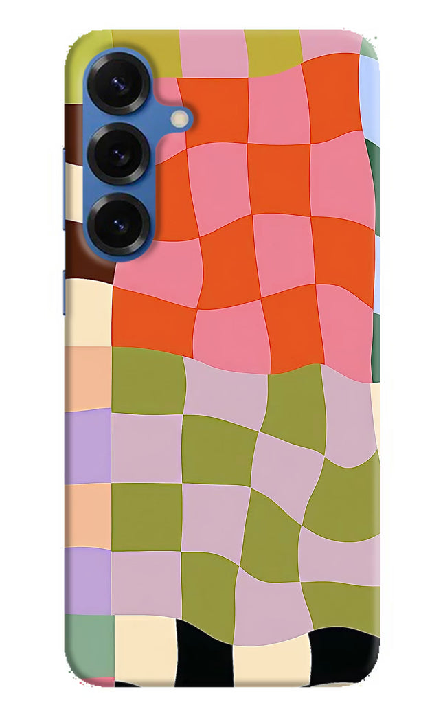 Wavy Grid Samsung S25 Plus Hard Case Back Cover by Casekaro