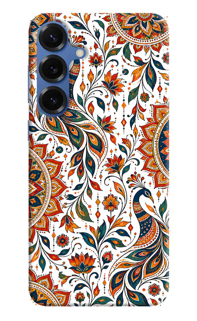 White Mayura Samsung S25 Plus Hard Case Back Cover by Casekaro