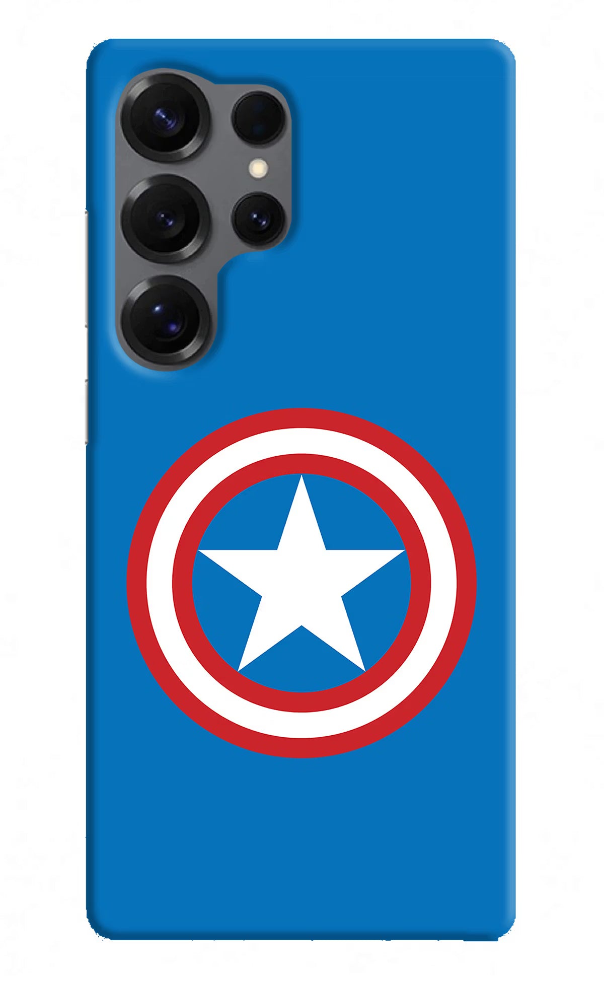 Captain America Logo Samsung S25 Ultra Hard Case Back Cover by Casekaro
