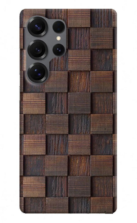 Wooden Cube Design Samsung S25 Ultra Hard Case Back Cover by Casekaro