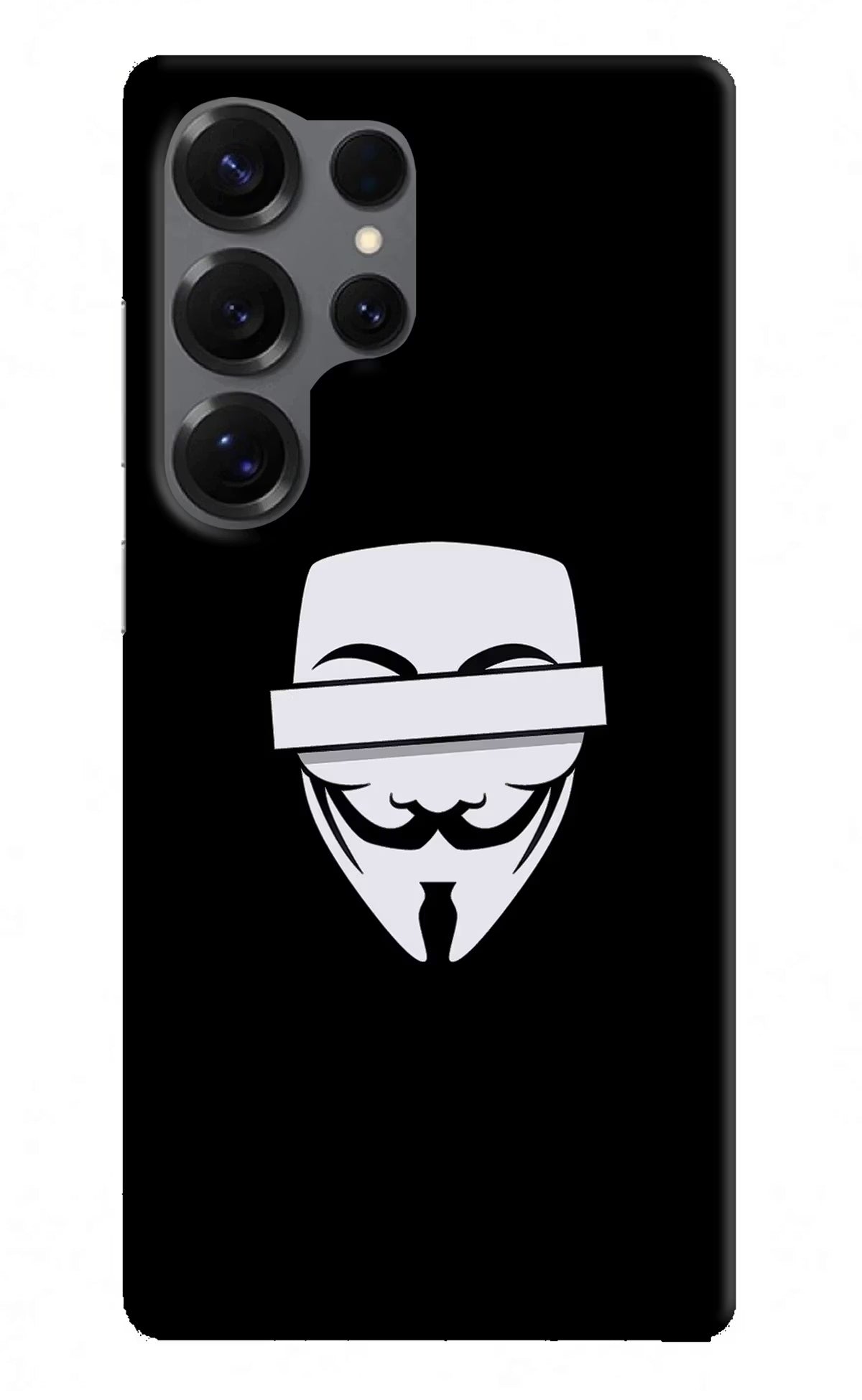 Anonymous Face Samsung S25 Ultra Hard Case Back Cover by Casekaro