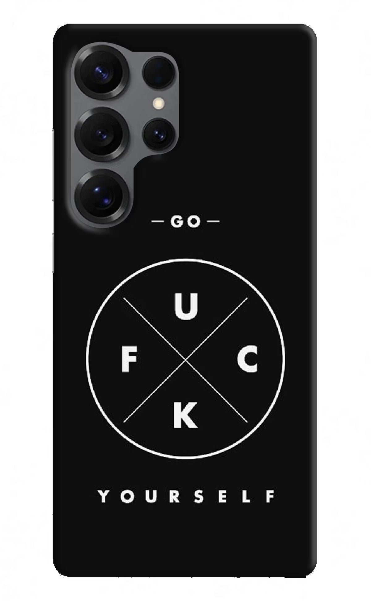 Go Fuck Yourself Samsung S25 Ultra Hard Case Back Cover by Casekaro