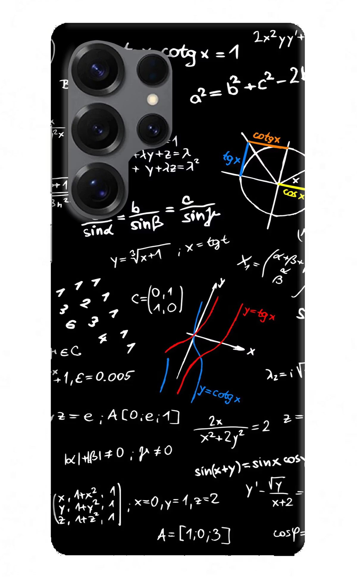 Mathematics Formula Samsung S25 Ultra Hard Case Back Cover by Casekaro
